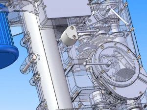 drilling machine design model with detailed structure 3D Model