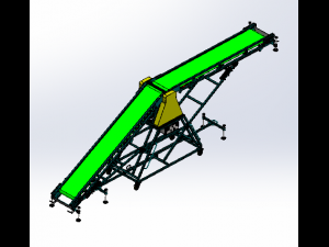 adjustable belt conveyor 3D Model