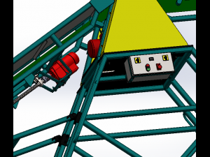 adjustable belt conveyor 3D Model