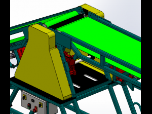 adjustable belt conveyor 3D Model
