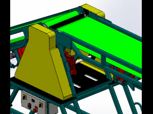 adjustable belt conveyor 3D Model