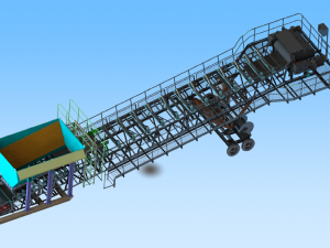 yd20-16 belt conveyor for mining 3D Модель