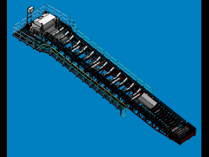 yd20-16 belt conveyor for mining 3D Модель