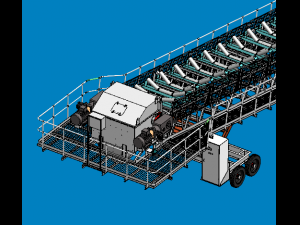 yd20-16 belt conveyor for mining 3D Модель