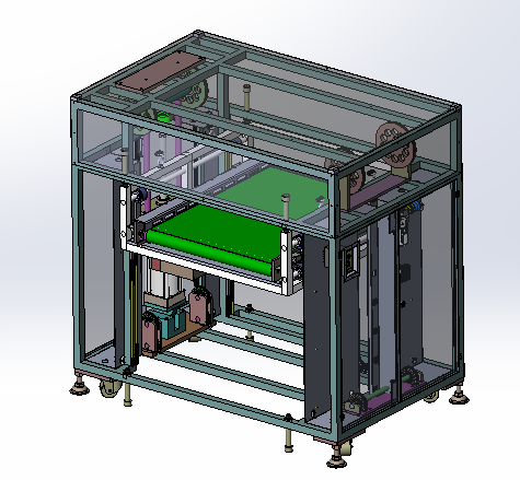 flow line backflow elevator single cylinder pneumatic lift 3D Model .c4d .max .obj .3ds .fbx .stl .blend 