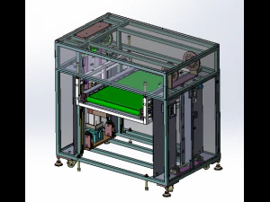 Одноциліндровий пневматичний підйомник зворотного потоку 3D Модель