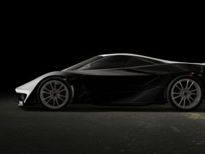 streamlined sports car 3D Model
