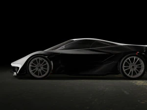 streamlined sports car 3D Model