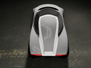 streamlined sports car 3D Model