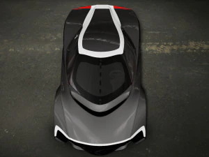 streamlined sports car 3D Model