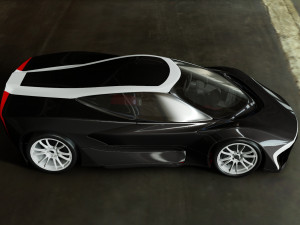 streamlined sports car 3D Model