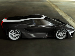 streamlined sports car 3D Model