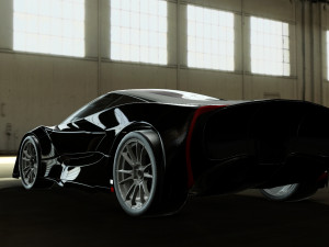 streamlined sports car 3D Model