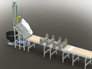 flag flower surface forming machine mixing and pressing machine Modelo 3D
