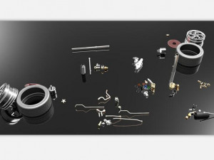 automobile electric power steering system Model 3D