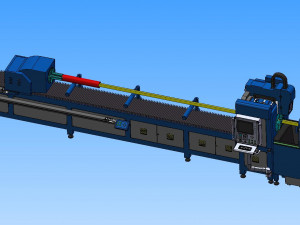 high power laser automatic pipe cutting machine 3D 모델