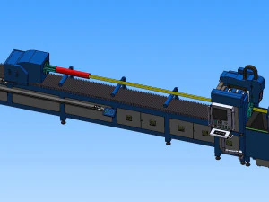 high power laser automatic pipe cutting machine 3D Model