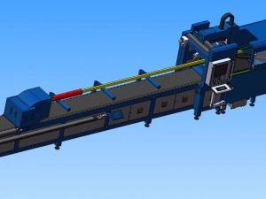 high power laser automatic pipe cutting machine 3D Model