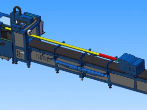 high power laser automatic pipe cutting machine 3D Model