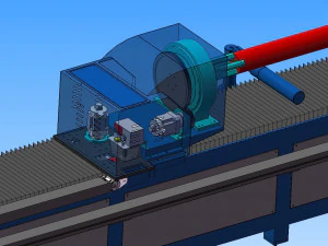 high power laser automatic pipe cutting machine 3D Model