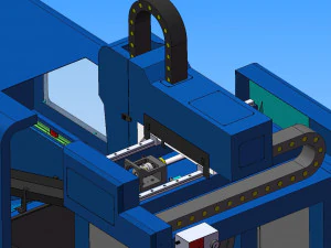 high power laser automatic pipe cutting machine 3D Model