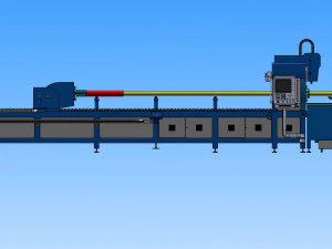 high power laser automatic pipe cutting machine 3D Model