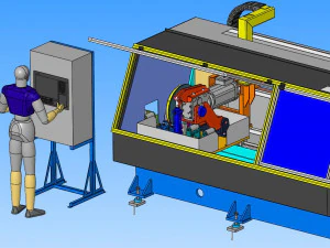 lt50 automatic pipe cutting machine 3D Model