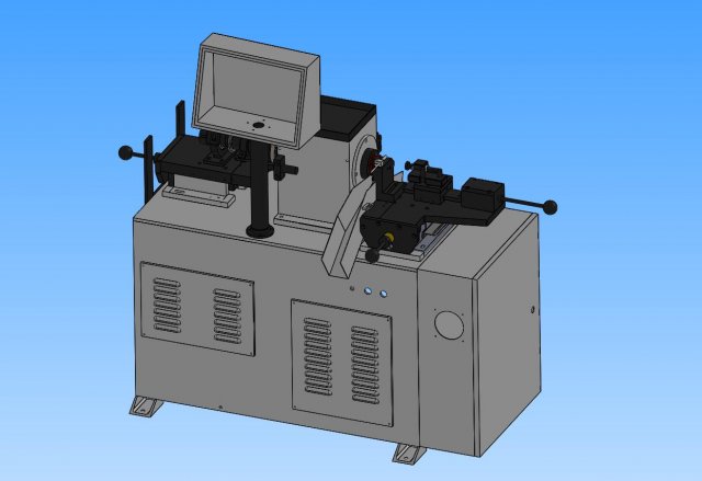 automatic pipe cutting machine 3D 模型 .c4d .max .obj .3ds .fbx .stl .blend 
