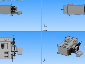 automatic pipe cutting machine 3D 模型