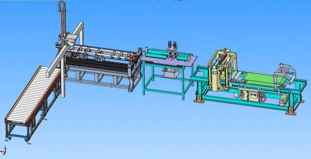 automatic pipe cutting machine Model 3D .c4d .max .obj .3ds .fbx .stl .blend 