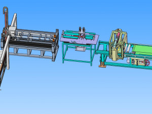 automatic pipe cutting machine Model 3D