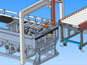 automatic pipe cutting machine Model 3D