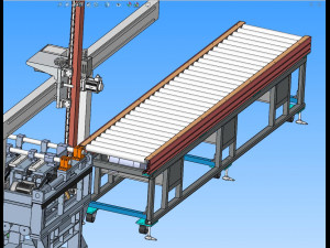 automatic pipe cutting machine Model 3D