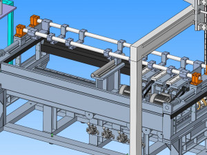 automatic pipe cutting machine Model 3D