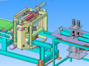 automatic pipe cutting machine Model 3D