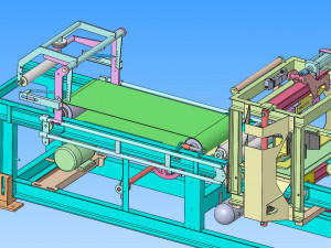 automatic pipe cutting machine Model 3D