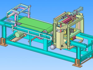 automatic pipe cutting machine Model 3D