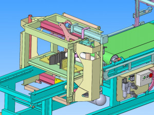 automatic pipe cutting machine Model 3D