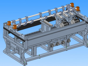 automatic pipe cutting machine Model 3D
