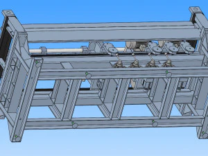 automatic pipe cutting machine 3D Model