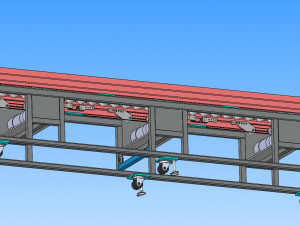 automatic pipe cutting machine Model 3D