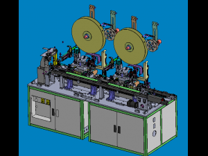 automobile connector bending and cutting machine 3D Model