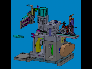 automobile connector bending and cutting machine 3D Model