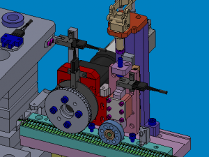 automobile connector bending and cutting machine 3D Model