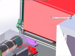 production equipment drawing of melt blown cloth for mask machine Modello 3D