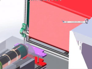 production equipment drawing of melt blown cloth for mask machine 3D Model