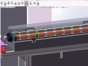production equipment drawing of melt blown cloth for mask machine 3D Model