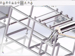 production equipment drawing of melt blown cloth for mask machine 3D Model