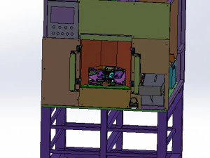 production equipment drawing of melt blown cloth for mask machine 3D Model