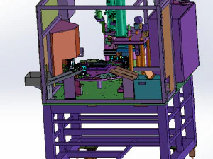 production equipment drawing of melt blown cloth for mask machine 3D Model